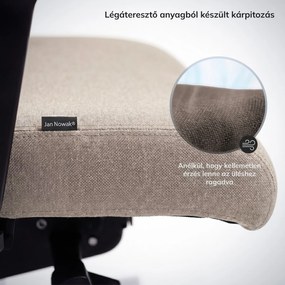 Ergonomikus irodai szék világos bézs VECTOR