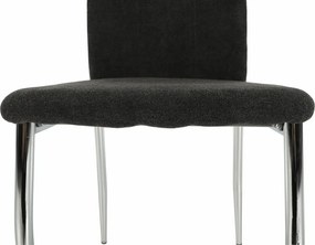 Étkezőszék, szürkésbarna szövet/króm, OLIVA NEW