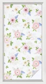 Öntapadós szélvédő furnér Adatvédelem Virágmintás 50x100