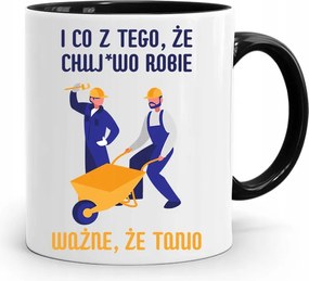 Bögre Fekete Építő Barkács Szakember Ajándék fényképes nyomtatással