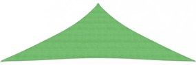 világoszöld HDPE napvitorla 160 g/m² 4 x 4 x 5,8 m