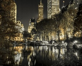 Poszter 50x40cm Esti kilátás a New York-i Central Parkra 9, Assaf Frank