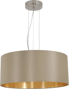 EGLO 31607 MASERLO Ernyős Függesztett Lámpa Nikkel, Taupe, Arany E27 IP20