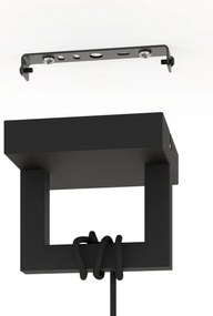 Eglo 390002 - Csillár zsinóron BOGOTA 1xE27/40W/230V fekete