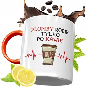 Narancssárga Bögre Fogorvosnak Ajándék fényképes nyomattal