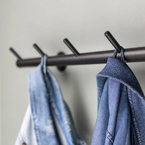 Fekete fém fali fogas Odin – Spinder Design