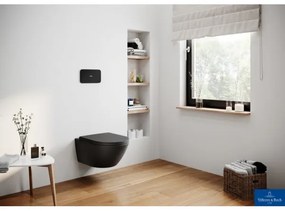 Villeroy & Boch 5614R0R7 - SUBWAY függesztett WC kerámia/fekete