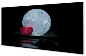 Üvegképek A szív a hold 100x50 cm