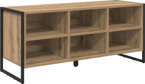 vidaXL Cipőszekrény tárolóval Művészi tölgy 60 x 35 x 44 cm Faanyag