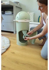 Zöld műanyag szemetes pelenkákhoz 25 l Whale – Kindsgut