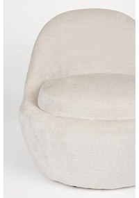 Krémszínű fotel Nash – White Label