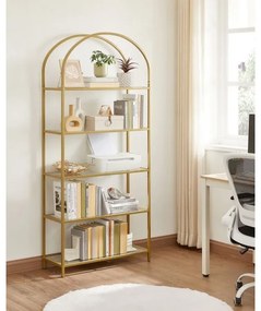 GLASY aranyszínű könyvespolc