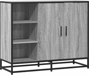 vidaXL szürke sonoma színű szerelt fa tálalószekrény 92 x 35 x 76 cm