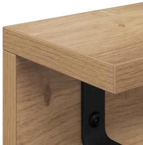 Fali Kabáthorog kézműves tölgy 60 x 10.5 x 10.5 cm Faanyag