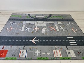 Repülőtér mintás gyerekszőnyeg 130x180 cm