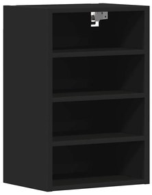 fekete forgácslap függő szekrény 40x29,5x60 cm
