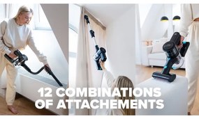 Niceboy ION Hurricane H7- Rugalmas vezeték nélküli Pálca porszívó 2in1 200W/2200 mAh fekete