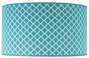 Duolla - Csillár zsinóron MAROKO 1xE27/40W/230V átm. 45 cm türkiz/fehér