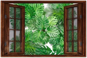 Poszterek 90x60 Monstera Lyukas levelek