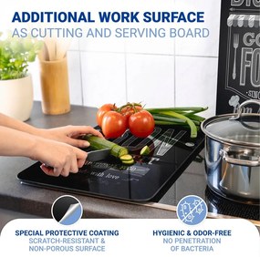 Edzett üveg tűzhely fedőlap szett 2 db-os 30x52 cm Bon Appetit – Wenko