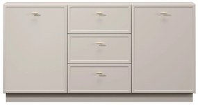 Lorini komód 150 cm - kasmír / arany T-bar fogantyúk