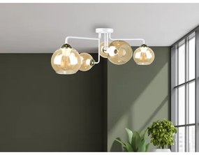 Felületre szerelhető csillár MONDE WHITE 5xE27/60W/230V