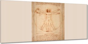 Festmények 210x100 A vitruviusi ember