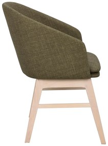 Zöld kárpitozott étkezőfotel szett 2 db-os Windham – Rowico