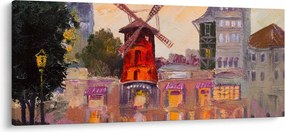 Kép - Moulin rouge, Párizs, Franciaország (120x50 cm)