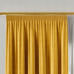 Velvi szalagfüggöny 140x160 sáfrány