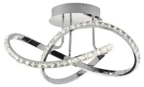 LED dimmelhető felületre szerelhető csillár ABRO LED/26W/230V fényes króm