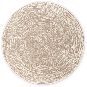 Bézs-krémszínű kerek szőnyeg ø 120 cm Gloria Cavallo – Hanse Home
