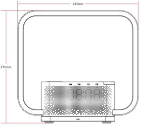 Immax 08994L - LED Dimmelhető asztali lámpa ébresztőórával és töltővel 18W/230V fehér