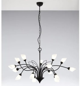 Jupiter 2057 - Láncos csillár GLORIOSA 15xG9/14W/230V fekete