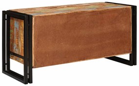 Cipőszekrény Barna 90 x 38 x 45 cm tömör újrahasznosított fa