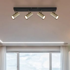 Globo 57911-4M - ROBBY 4xGU10/35W spotlámpa, fekete/fém