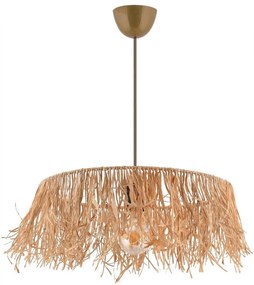 MARISKA kábeles függőlámpa 1xE27/40W/230V rafia