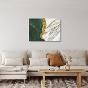 Üveg kép - Zöld márvány N⁰1 (70x50 cm)