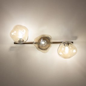 BRILAGI - Felületre szerelhető csillár VULCANO 3xG9/8W/230V bronz/füstös bézs