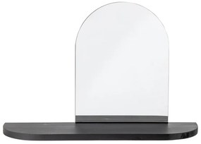 Fali tükör polccal, tömörfa kerettel 72x48 cm Annlie – Bloomingville