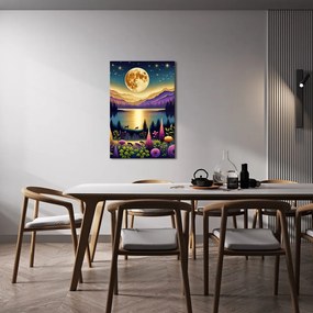 Kép varázslatos éjszakai táj holddal