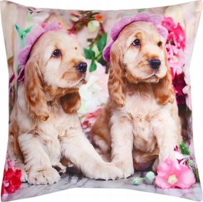Dekoratív párnahuzat 40x40 Kutyák