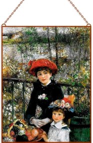 Renoir-Two Sisters on the Terrace üvegkép, falikép