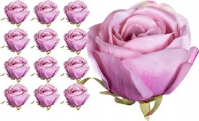 Rózsa fej lila 12 db Művirág