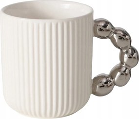 Kávés Bögre Porcelán Fehér, Ajándék Füllel 0,5L