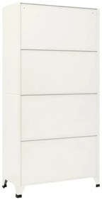 szürke-kék acél zárható szekrény 90 x 40 x 180 cm
