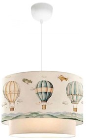 Gyerek csillár CANDY 1xE27/40W/230V fehér/többszínű