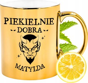 Prémium Arany Csillogó Bögre Matildának Ajándék Nyomtatott Fotóval