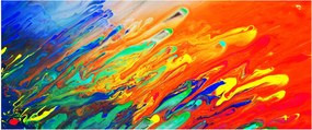 Kép - Színes absztrakció (120x50 cm)