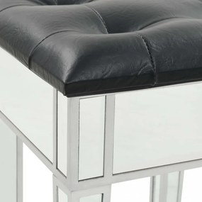 tükrös MDF / üveg öltözőasztal ülőkével